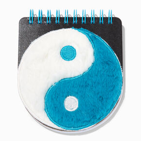 Furry Blue Yin Yang Notebook,