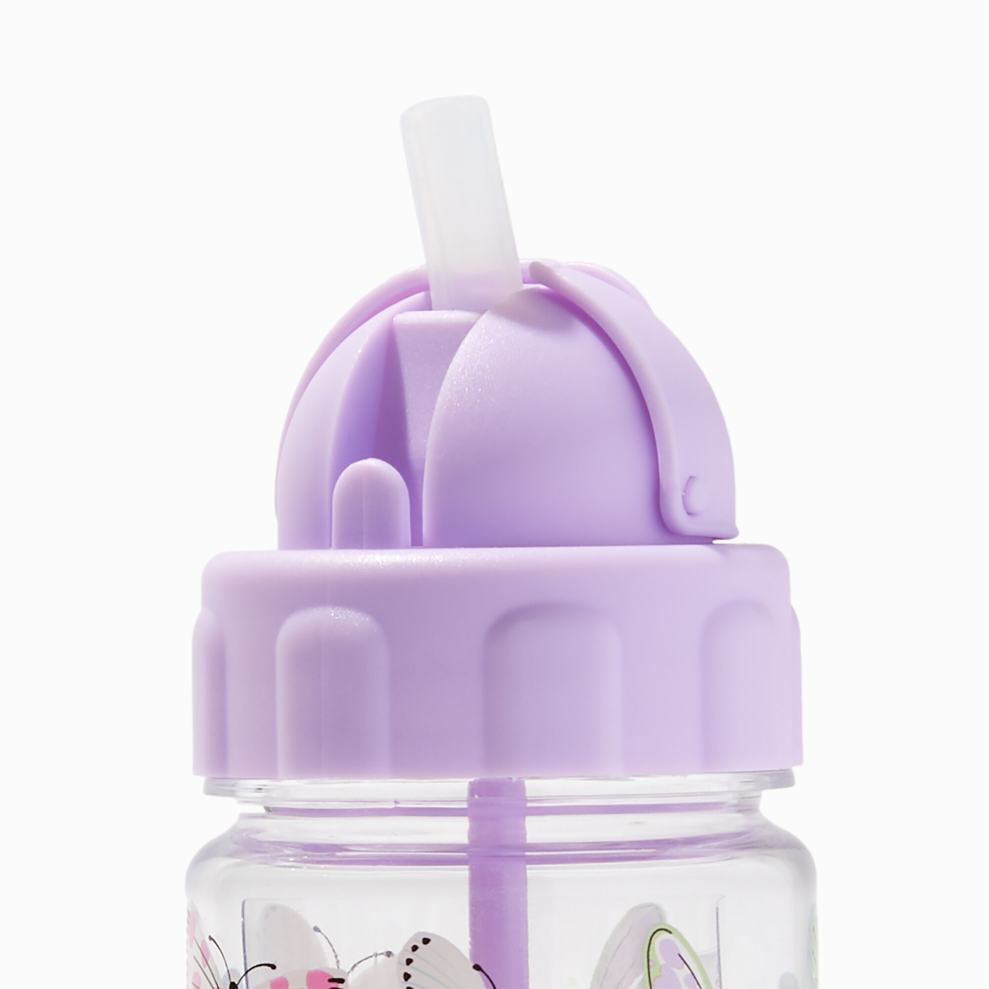 Claire's Club Purple Butterfly Water Bottle Makeup Set,