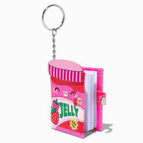 Strawberry Jelly Mini Diary Keychain,