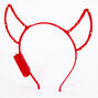 Serre-t&ecirc;te oreilles de diable qui s&rsquo;allument - Rouge,