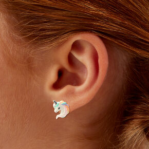 Glitter Unicorn Stud Earrings,