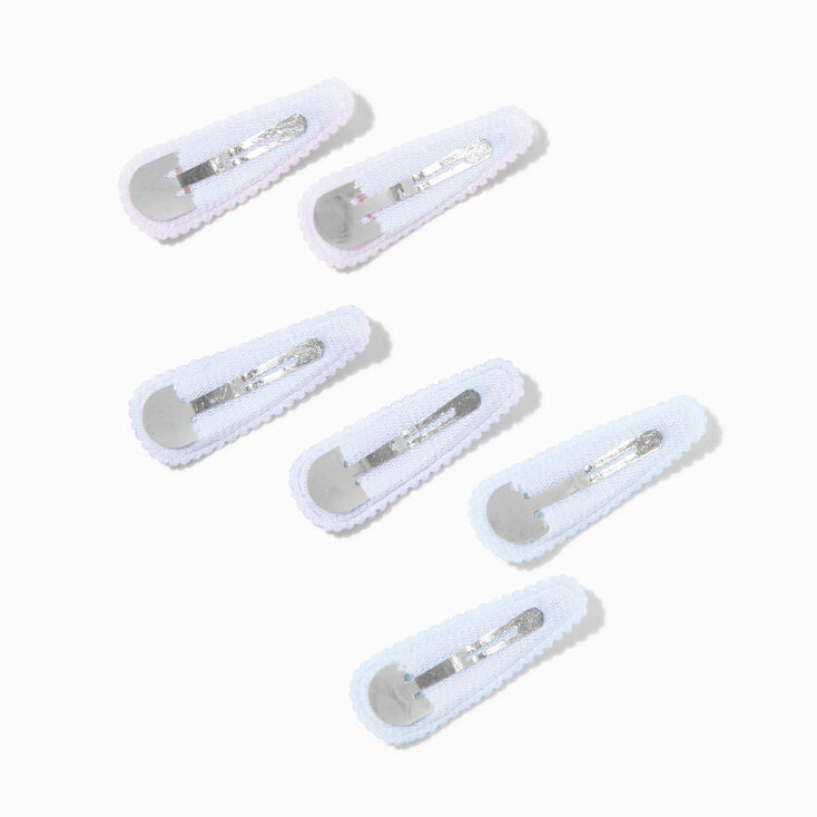 Claire&#39;s Club Pastel Floral Fabric Snap Hair Clips - 6 Pack,