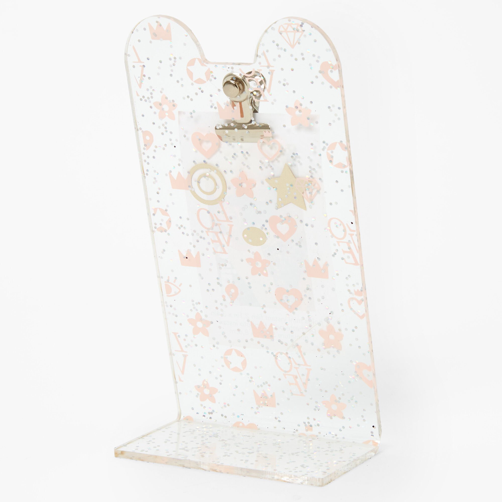 Glitter Bear Ear Instax Photo Holder - Gold,