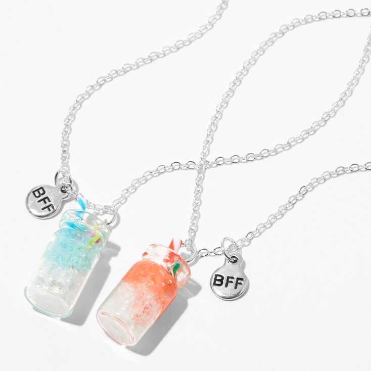 Best Friends Cold Drink Pendant Necklaces &#40;2 Pack&#41;,