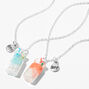 Best Friends Cold Drink Pendant Necklaces &#40;2 Pack&#41;,