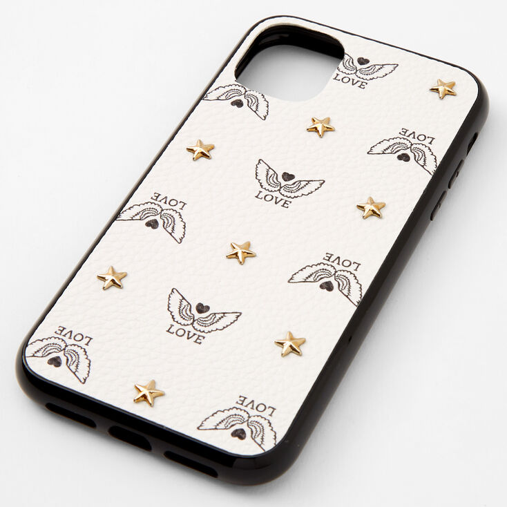 Coque de portable ailes noires et blanches - Compatible avec iPhone&nbsp;11,