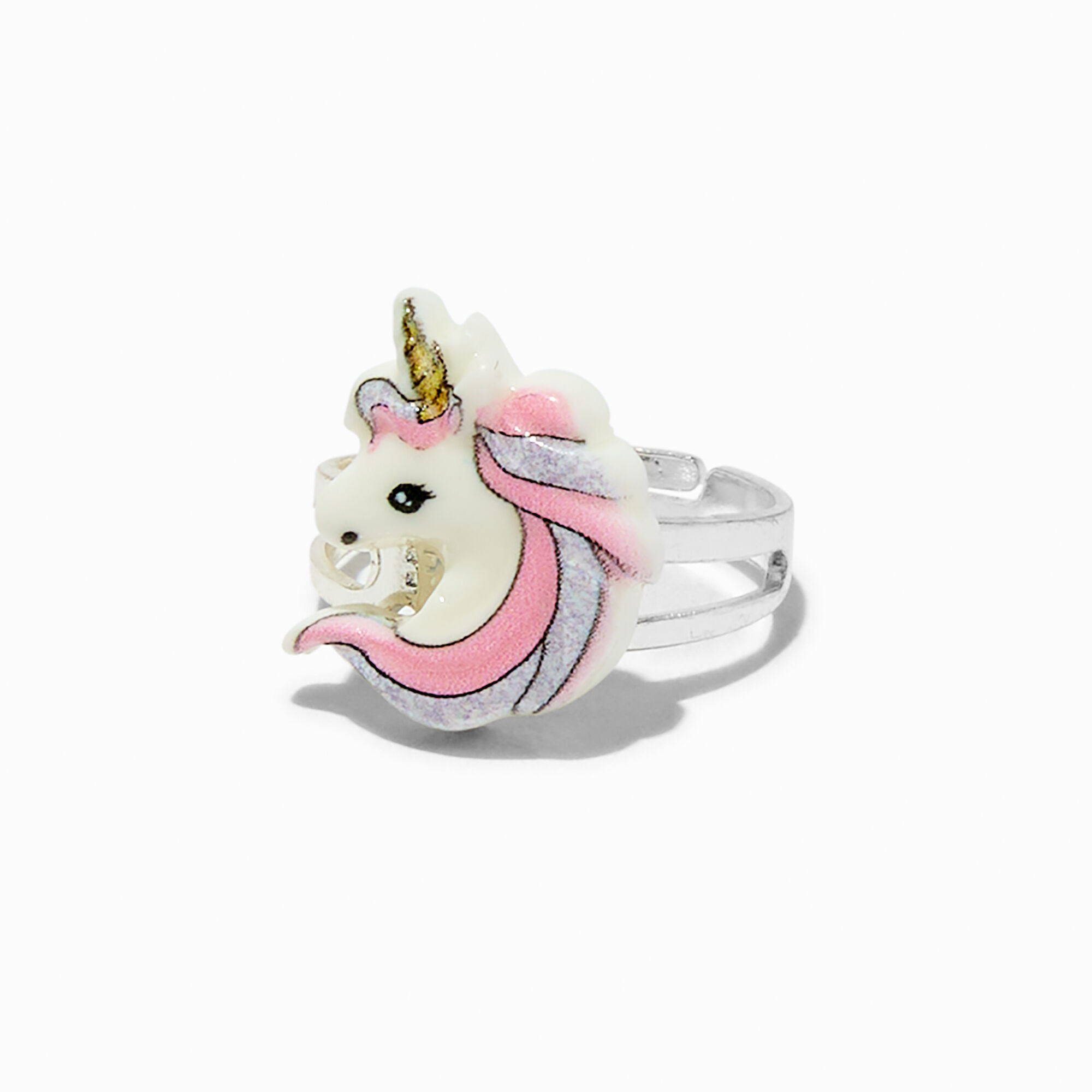 Claire's Club Unicorn Cat Rings - 5 Pack,