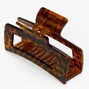 Brown Large Rectangle Tortoiseshell Hair Claw,