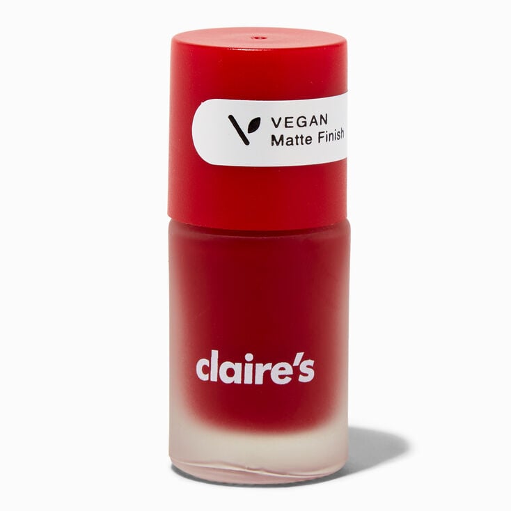 Vegan Matte Effect Nail Polish - Red,
