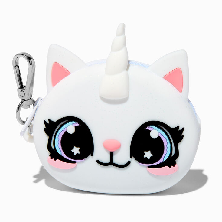 Caticorn Jelly Coin Purse Keychain,