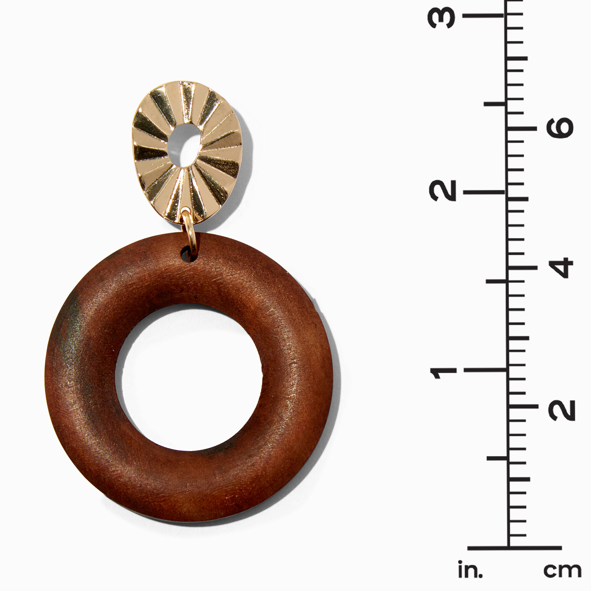 Small wooden discount hoop earrings
