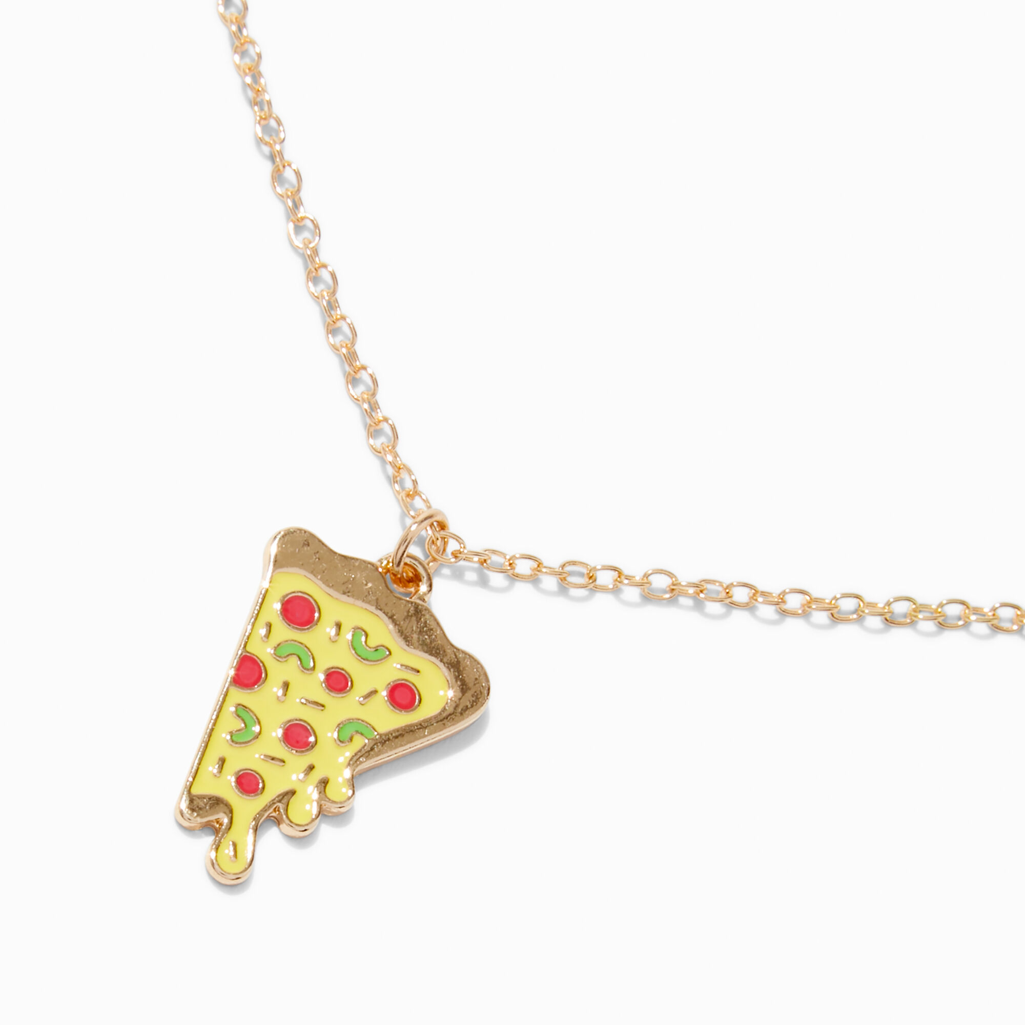 Pizza Slice Pendant Necklace,