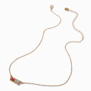 Mini &amp; Mama Gold-tone Plated Pendant Necklaces - 2 Pack,