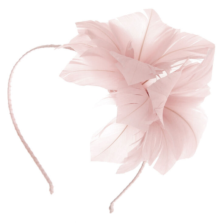 Claire's Bibi mariage avec fleur en plumes - Nude