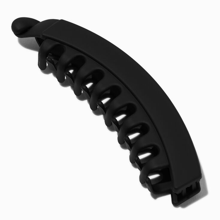 Matte Black Banana Hair Claw,