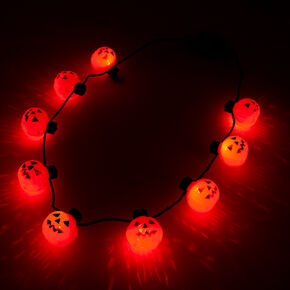 Light Up Jack-o-Lantern Necklace,