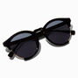 Gold Cutout Black Round Sunglasses,