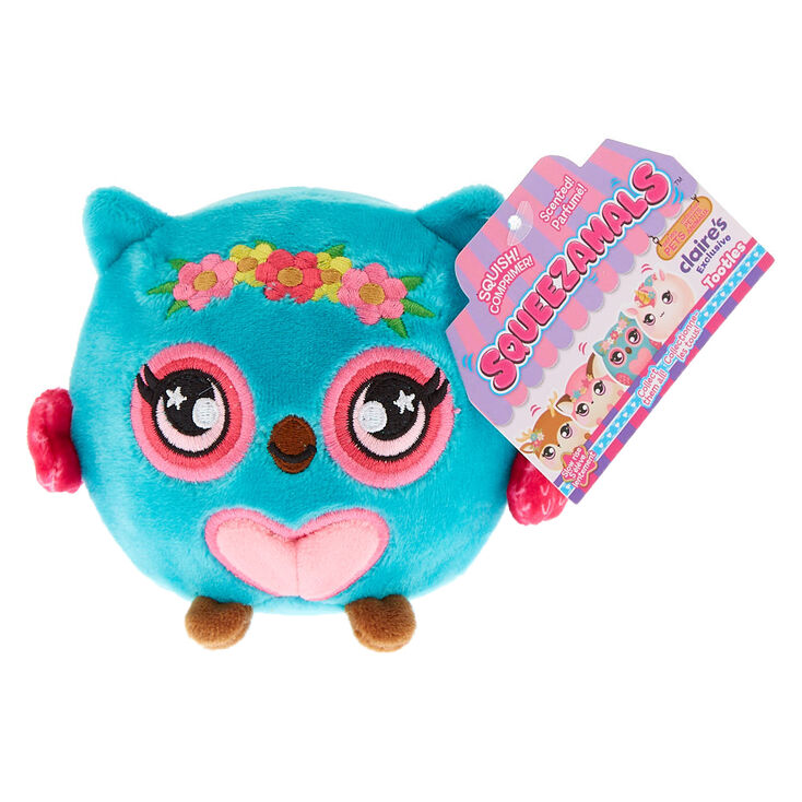 Claire's Peluche Tootles la chouette des Squeezamals™