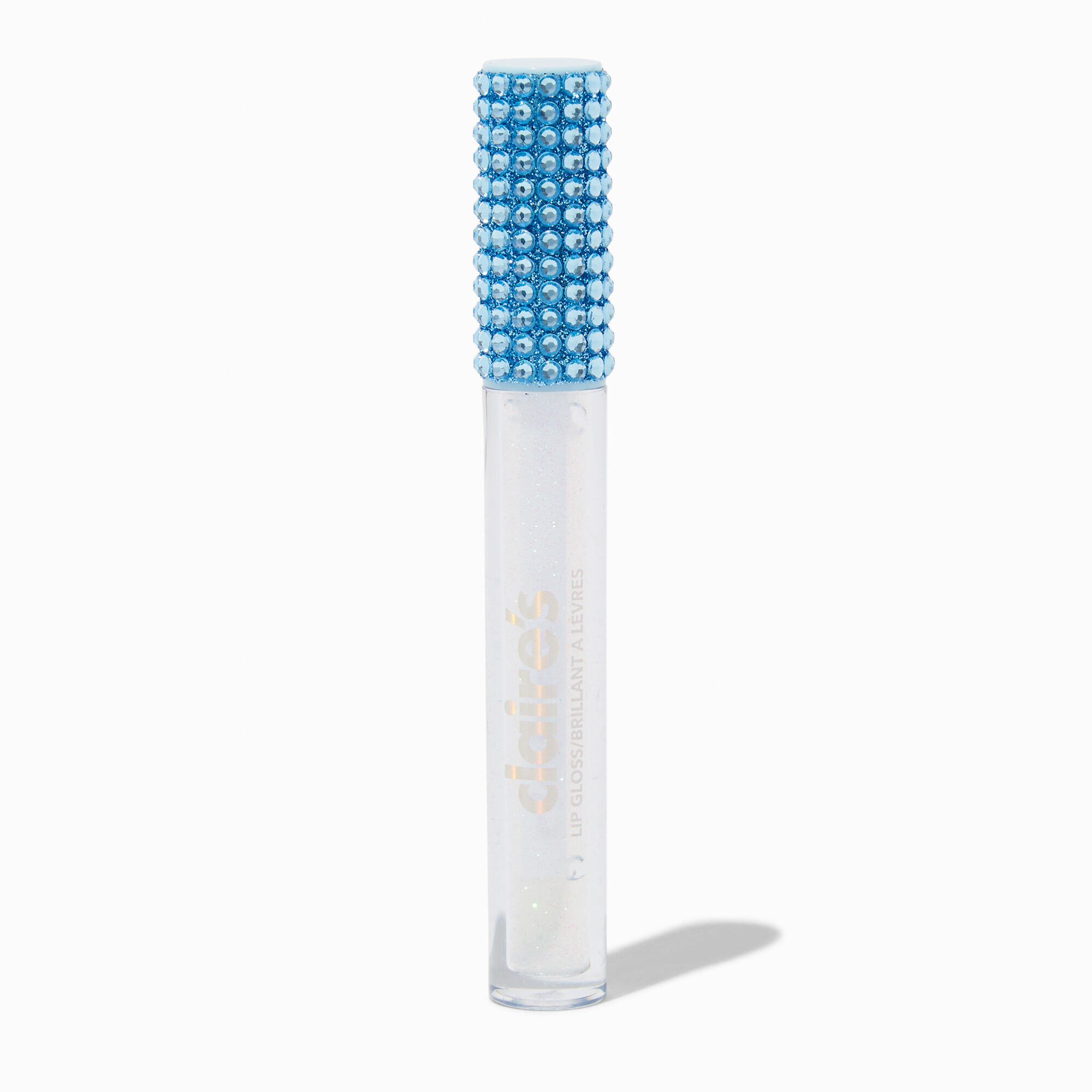 View Claires Bling Glitter Lip Gloss Wand Blue information