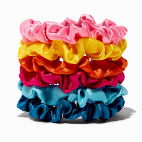 Claire&#39;s Club Rainbow Silk Scrunchies - 6 Pack,