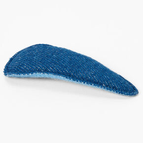 Blue Denim Snap Hair Clip,