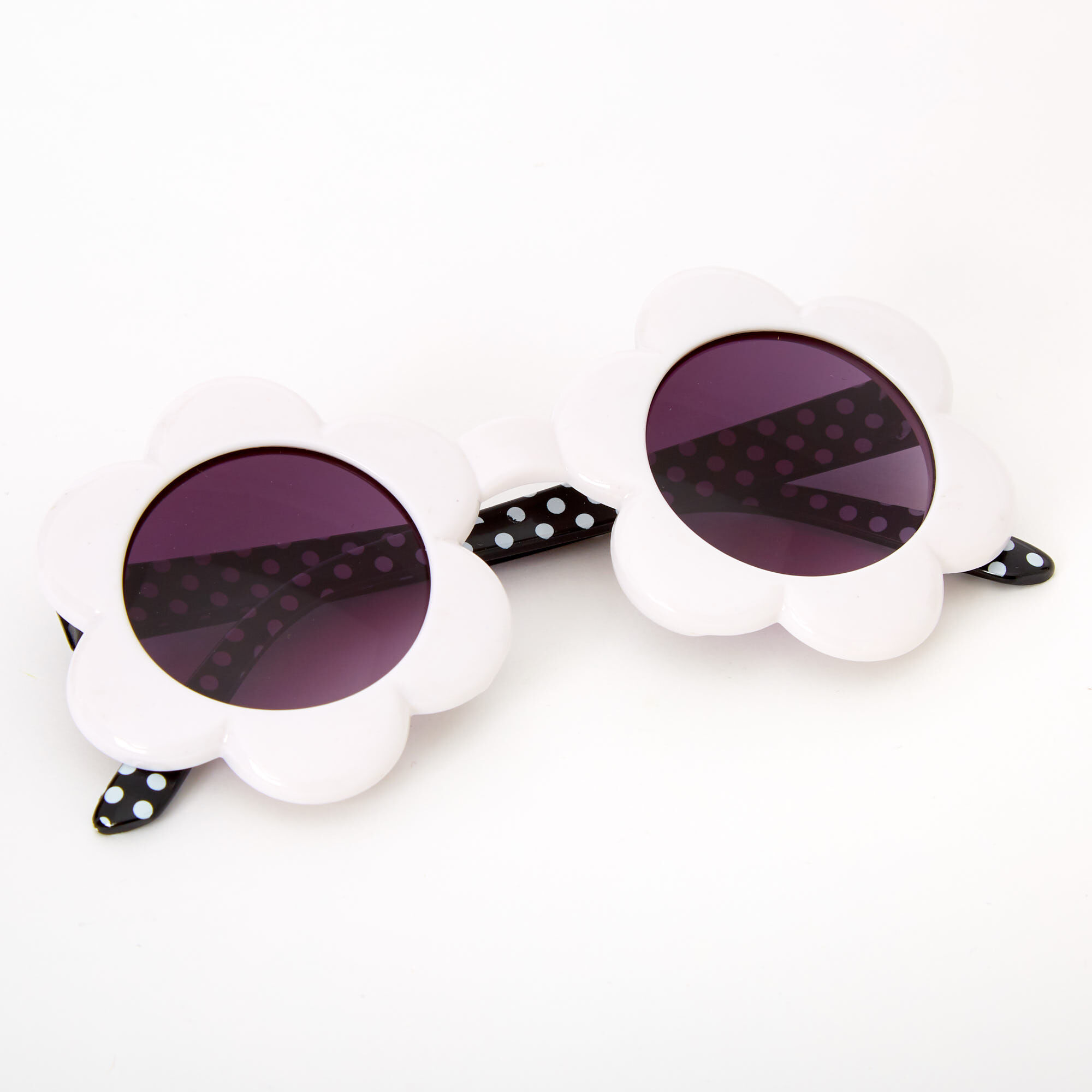 Claire's Club Daisy Sunglasses - White,