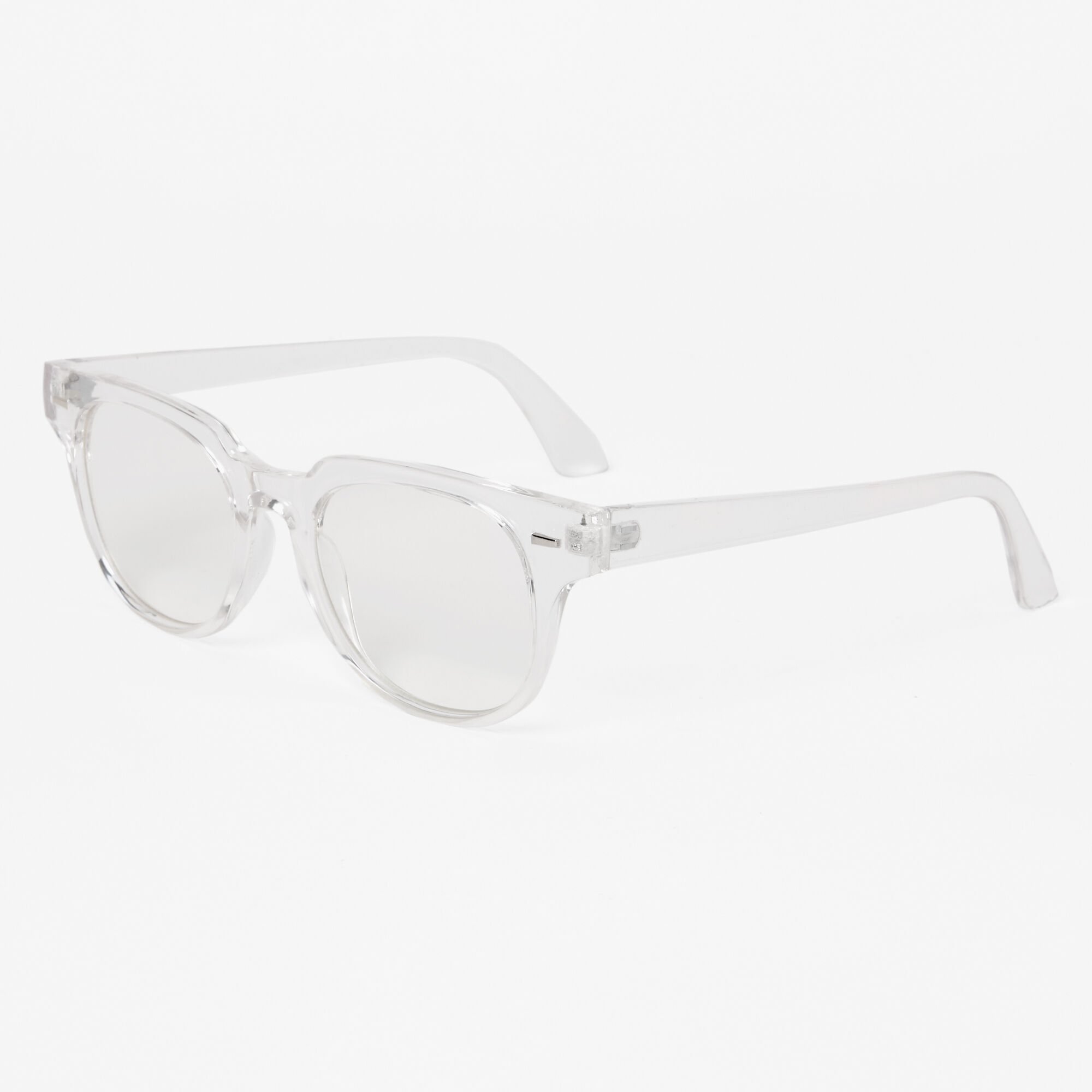Clear frame non prescription glasses on sale