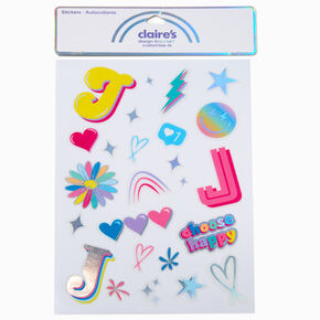 DIY &#39;J&#39; Initial Stickers,