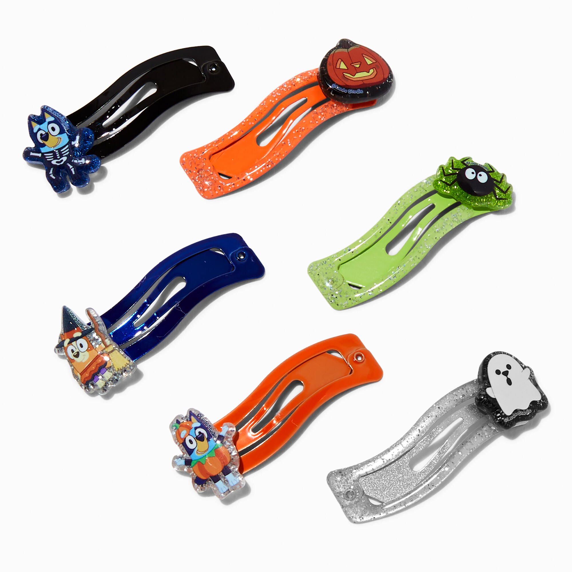 Bluey Halloween Snap Hair Clips - 6 Pack,