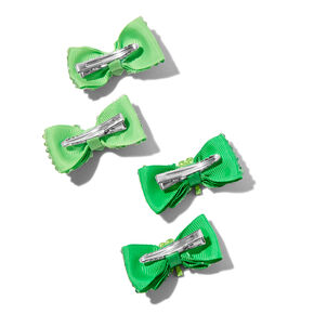 Sage Green Pull Bows with Tails - 8 Wide, Set of 6, St. Patrick's