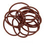 Brown Luxe Hair Ties - 12 Pack,