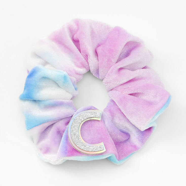Medium Initial Ombre Hair Scrunchie - C,