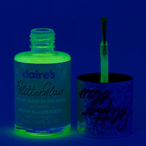 Vernis &agrave; ongles phosphorescent vegan Glitter Glow - Ice Castle,