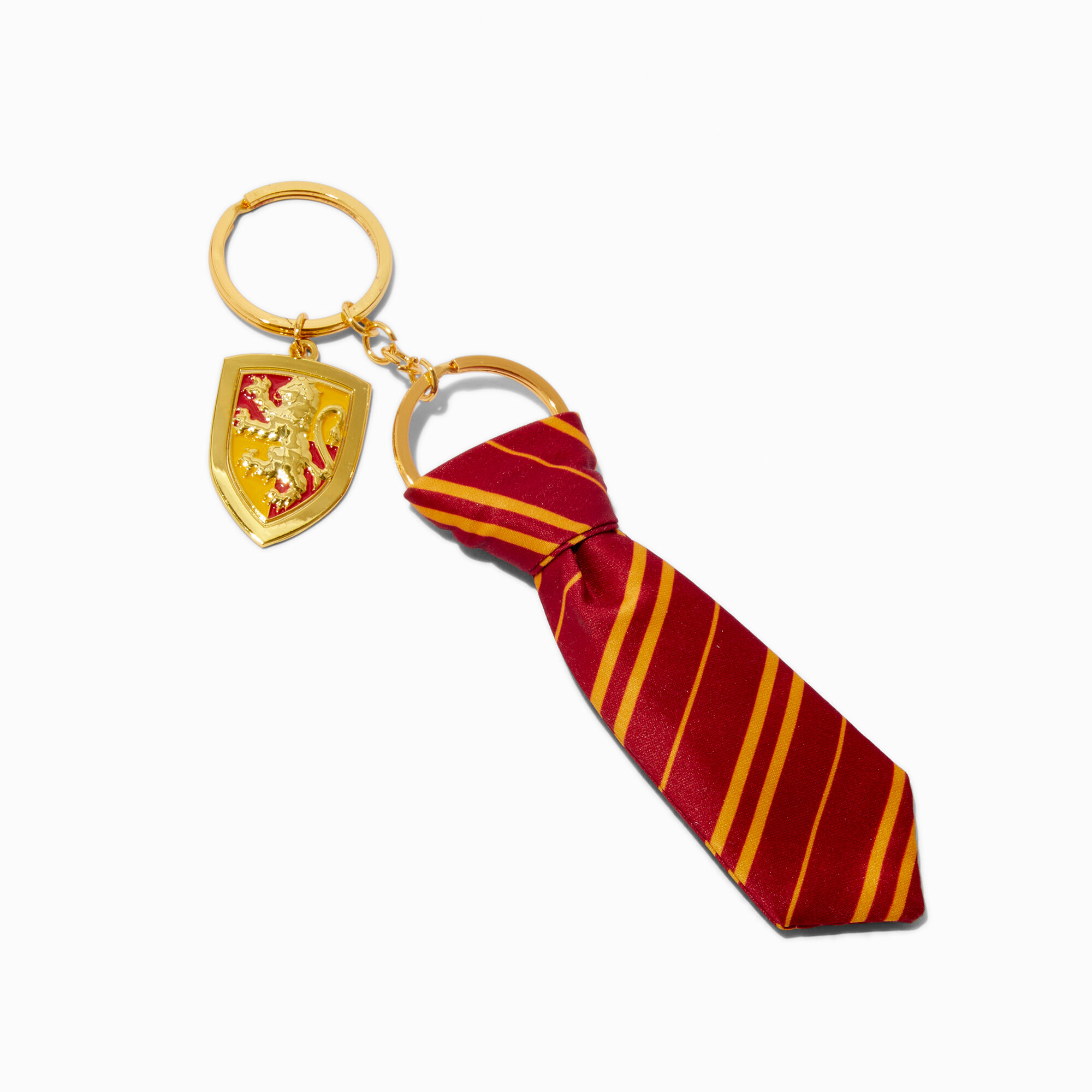 View Claires Harry Potter Mini Gryffindor Tie Keyring Gold information