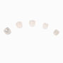 Claire&#39;s Club Silver Glitter Ombre Vegan Press On Faux Nail Set &#40;10 Pack&#41;,