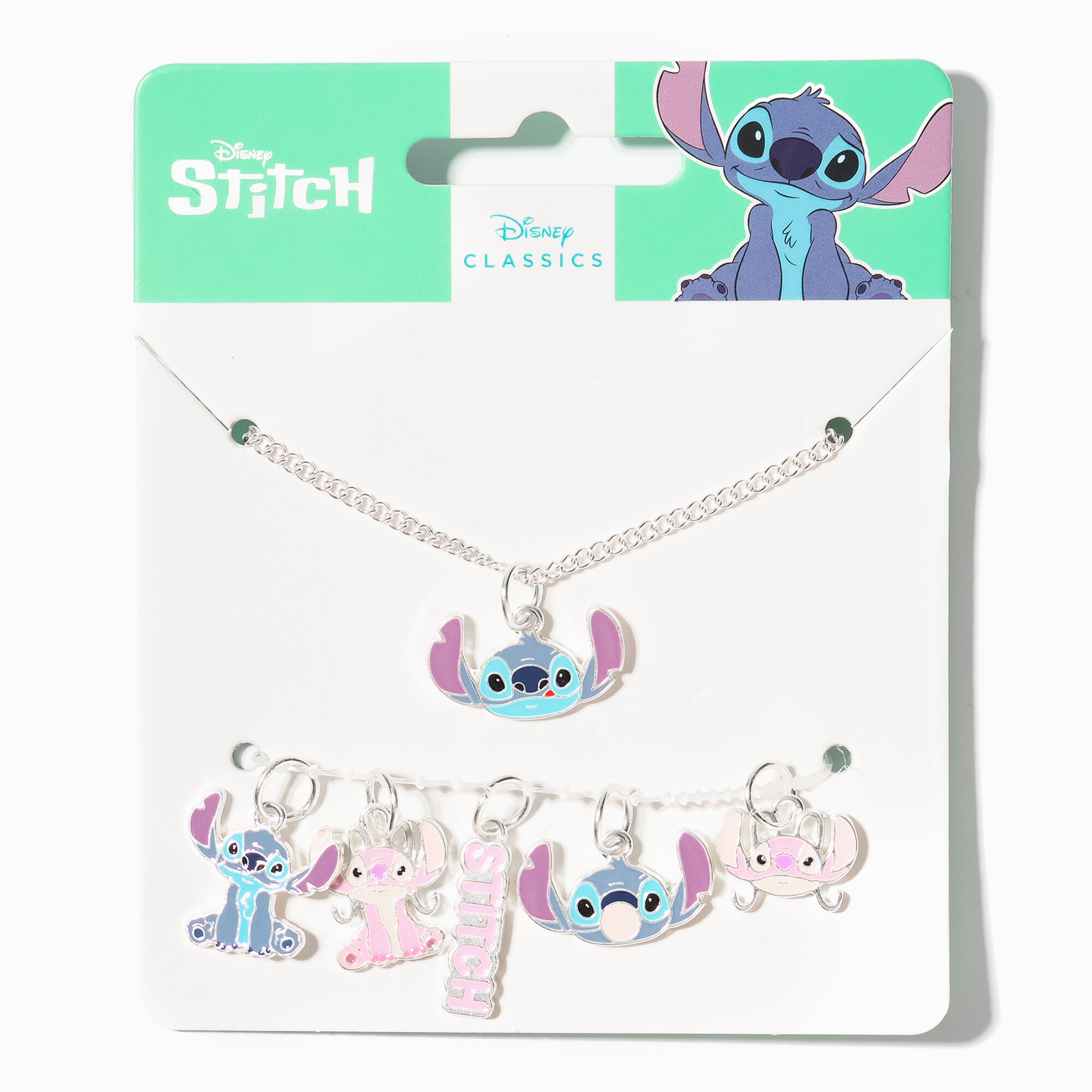 Collier à plusieurs breloques Stitch Disney - Lot de 6