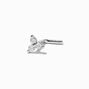 C LUXE by Claire&#39;s Sterling Silver 1/20 ct. tw. Lab Grown Diamond 18G Marquise Tripod Nose Stud,