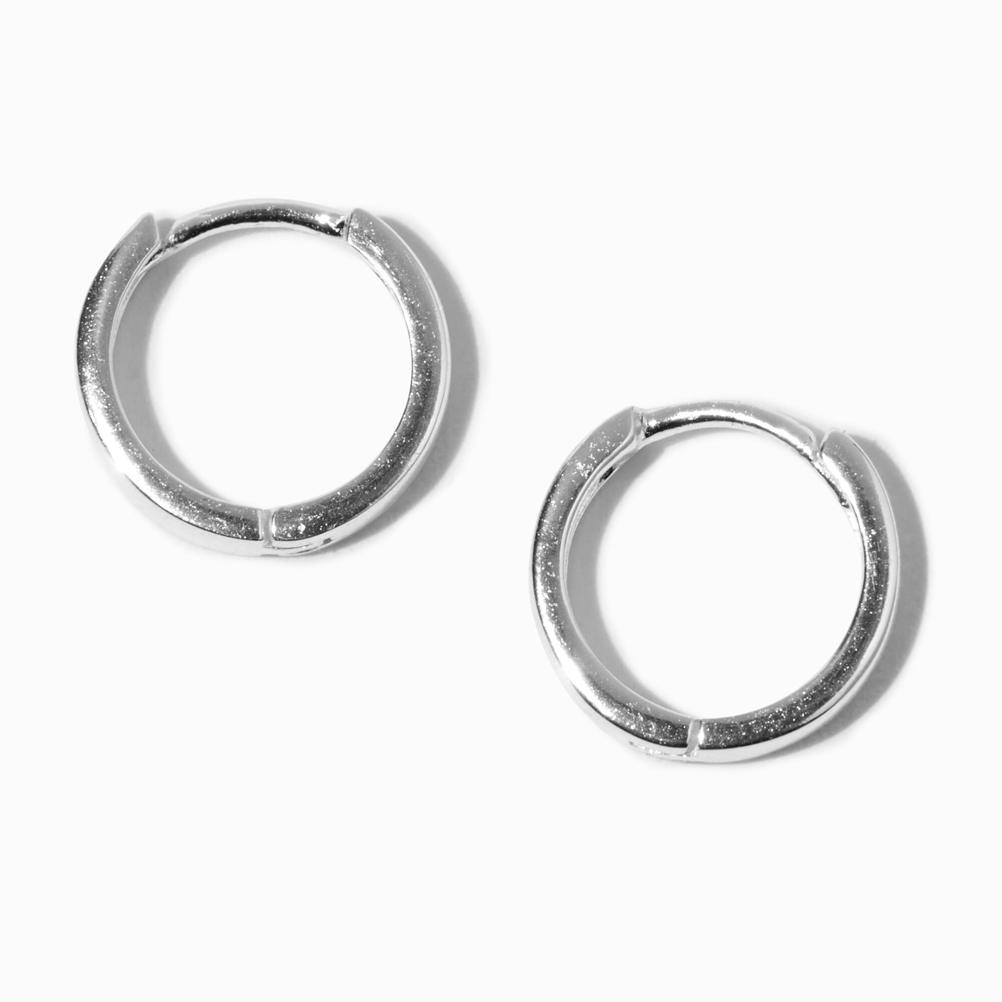 View C Luxe By Claires 8MM Clicker Hoop Earrings Silver information