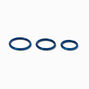 Titanium 18G Blue Mixed Nose Hoops - 3 Pack,