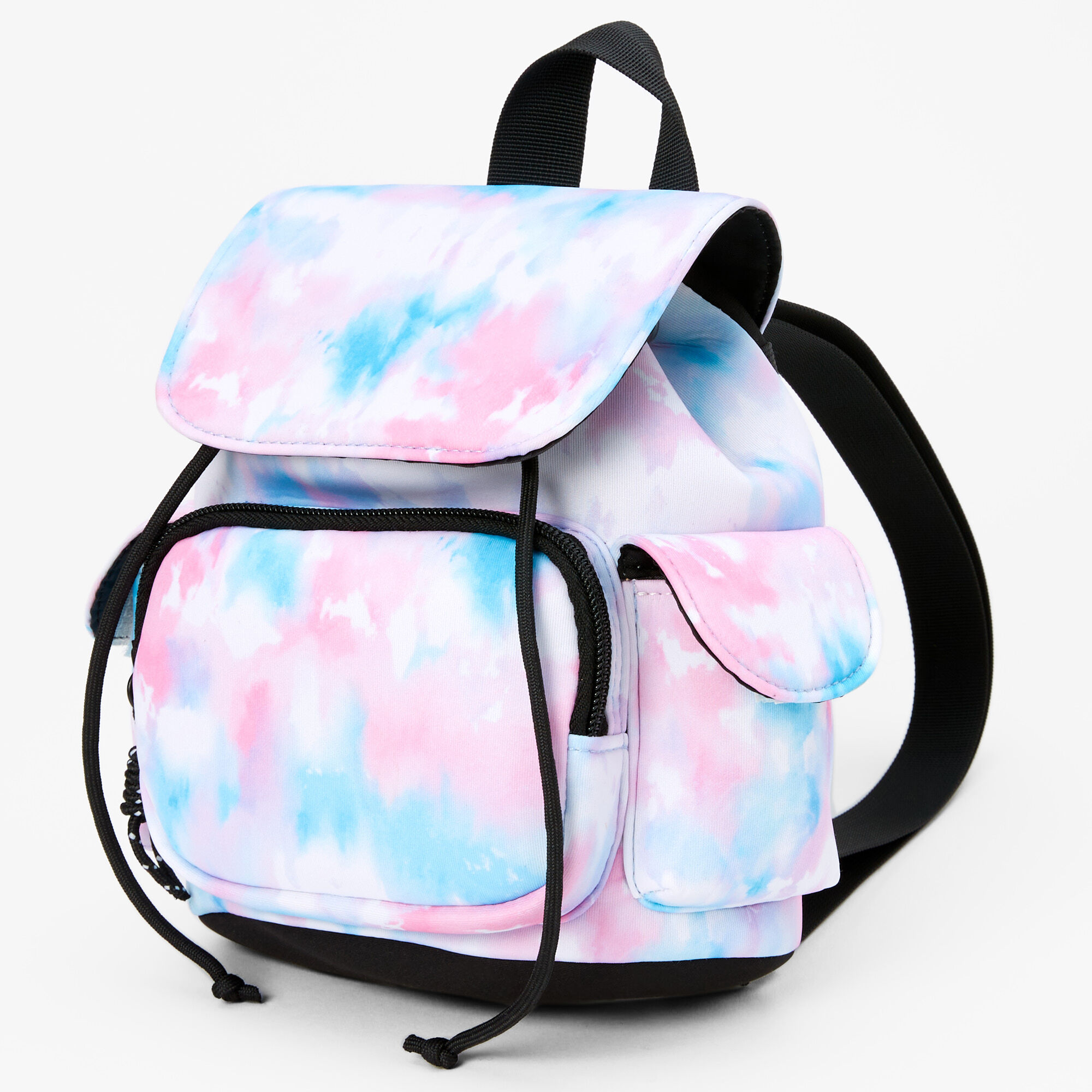Claire's Mini sac à dos en néoprène tie-dye - Rose/bleu