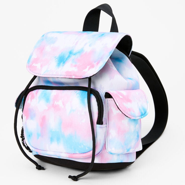Tie Dye Mini Neoprene Backpack - Pink/Blue,