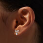 C LUXE by Claire&#39;s Sterling Silver Bow Heart Drop Earrings,