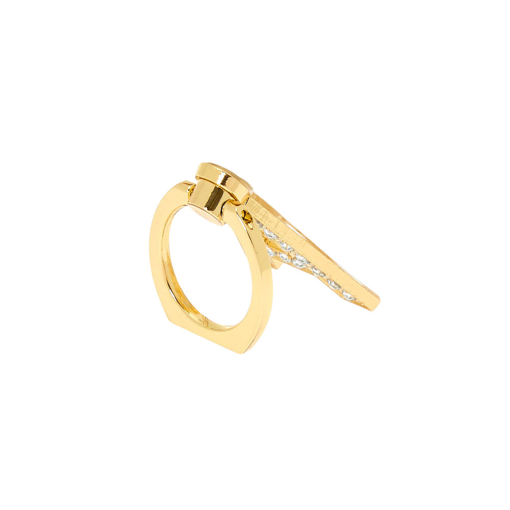 Gold Initial Ring Stand - A,