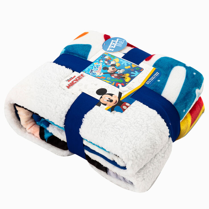 Disney Mickey Mouse Oversized Silk Touch Sherpa Throw Blanket,