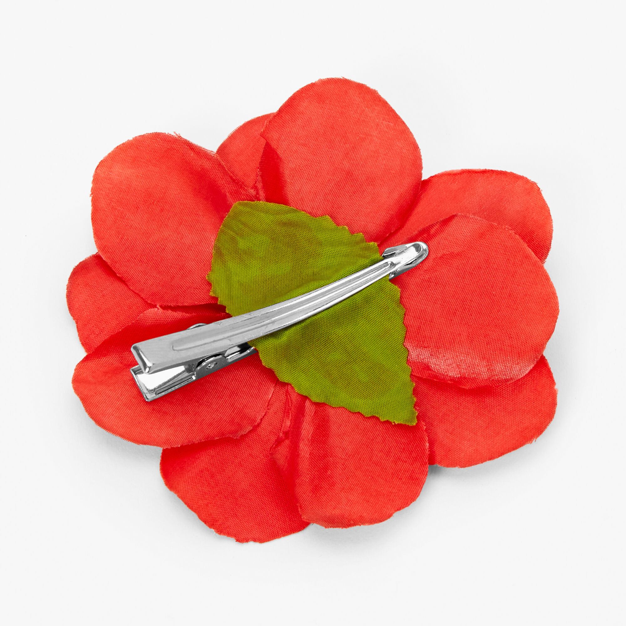 Red flower hair shop pins