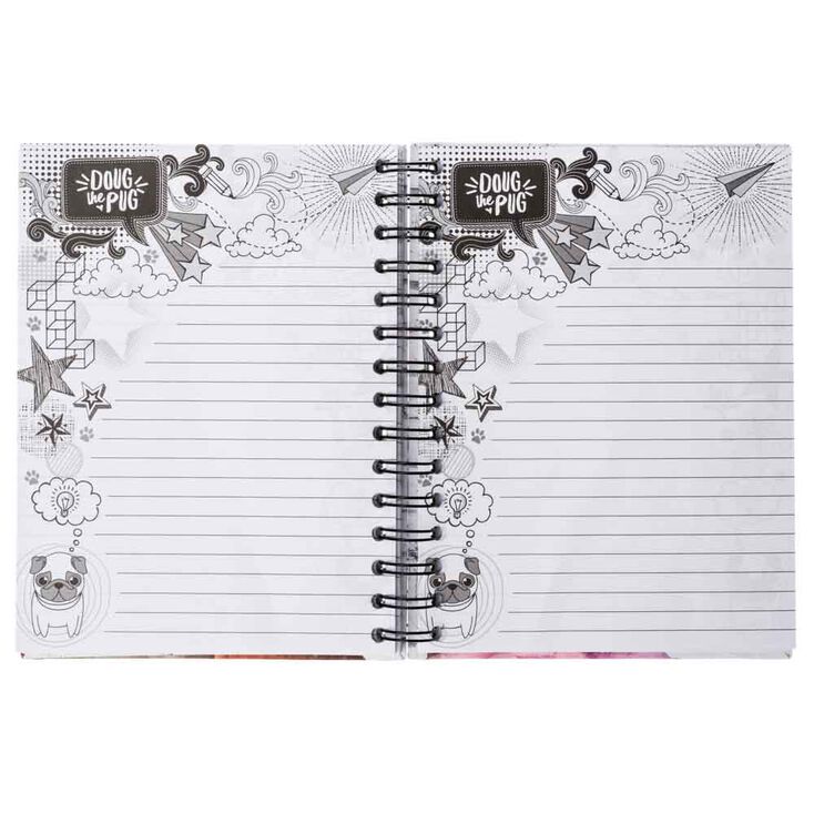 Doug The Pug&reg; &quot;I&#39;m a Unicorn&quot; Notebook- White,