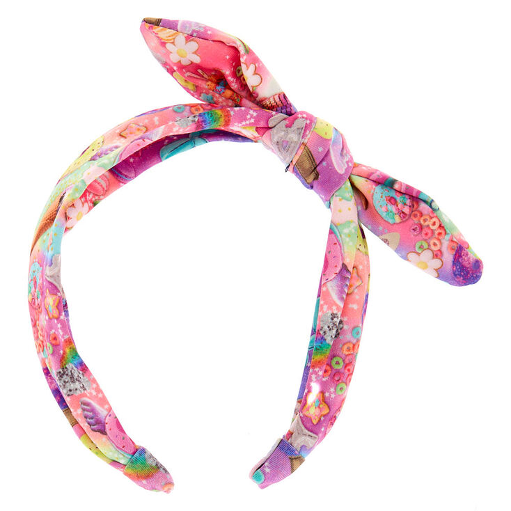 Cosmic Sweets Knotted Bow Headband | Claire's