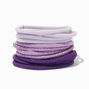 Mixed Purples Lurex Hair Ties - 12 Pack,