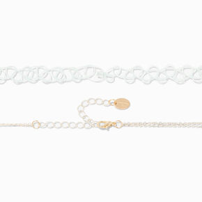 Claire&#39;s Club Teal Mushroom Bead Choker Necklaces - 3 Pack,