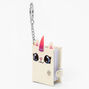 Glitter Caticorn Mini Diary Keychain,